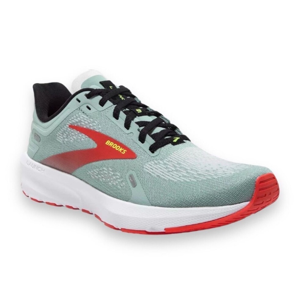 Brooks Women’s Launch 9 Blue Surf /Black / Cherry Tomato Running Shoe Size 8.5 B